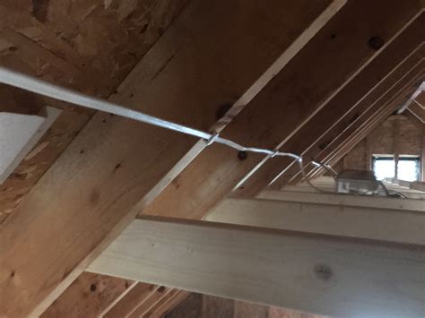 attic rafters with nm wire